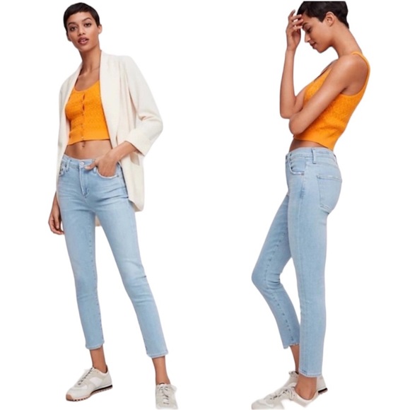 Citizens of Humanity CoH Rocket Crop High Rise Skinny Light Denim Size 28 - Picture 2 of 11